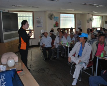 어르신 소방안전교육 실시 이미지