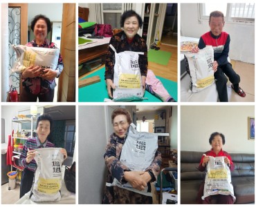 [노인맞춤돌봄서비스]보금자리 교회 쌀 후원 이미지