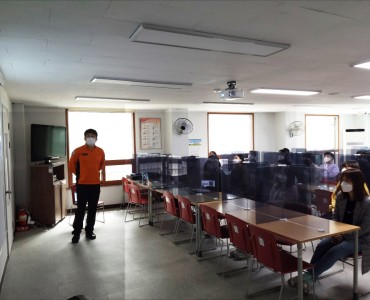 북부소방서 우산지구대연계 소방교육실시 이미지